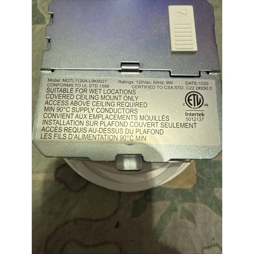 (4)Utilitech Color Changing 4-in 55-Watt Equivalent White Round Dimmable Recesse